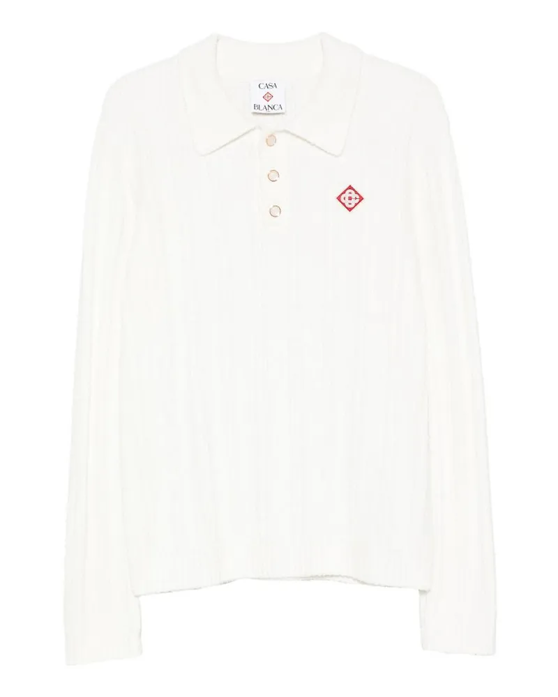 Casablanca Paris Poloshirt - Weiß Weiß
