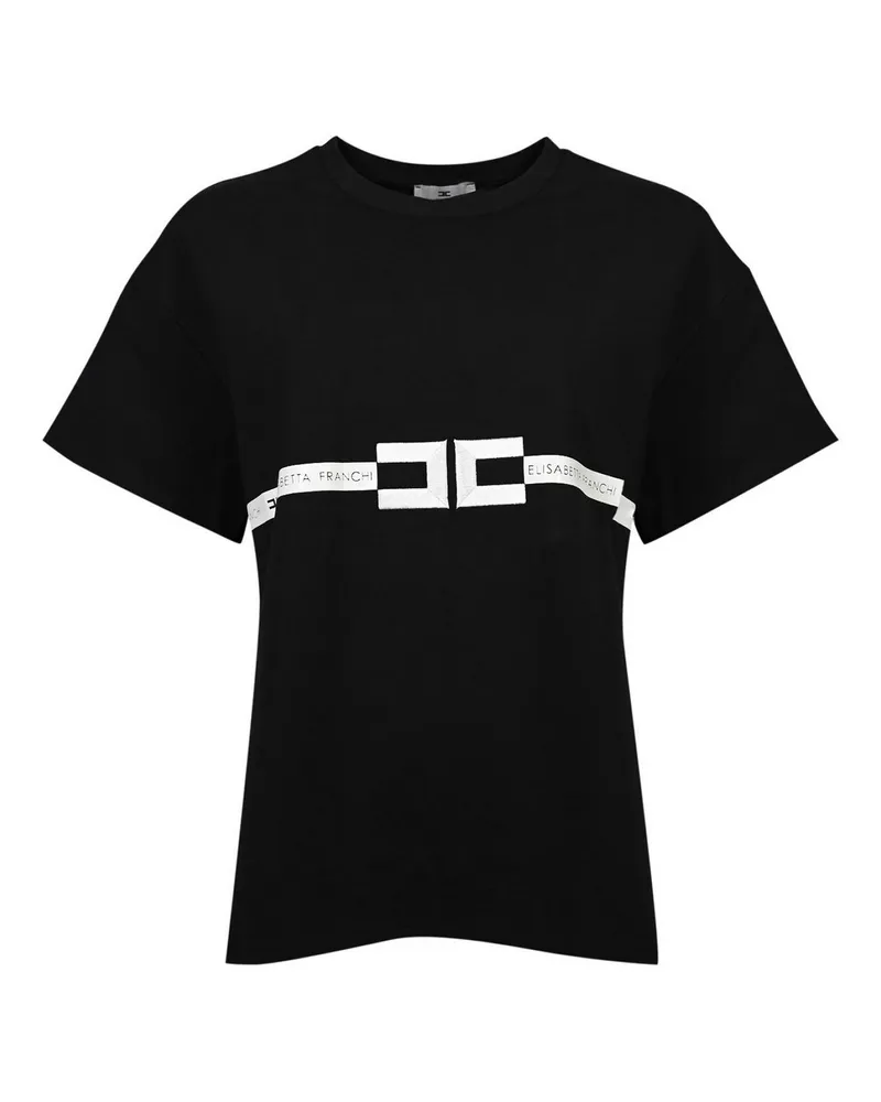 Elisabetta Franchi T-Shirt - Schwarz Schwarz