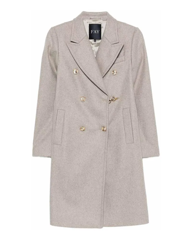 Fay Kurzer Mantel - Beige Beige