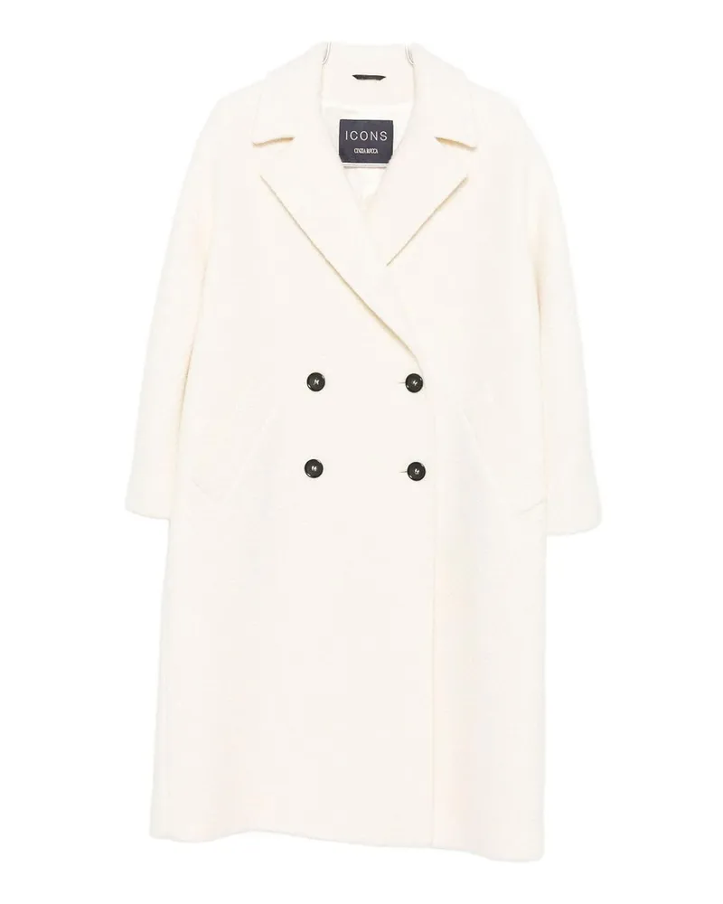 Cinzia Rocca Kurzer Mantel - Creme Creme