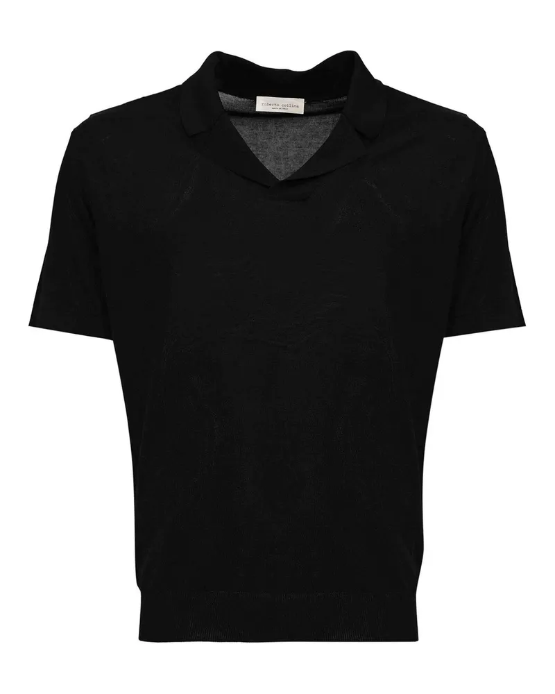 Roberto Collina Poloshirt - Schwarz Schwarz