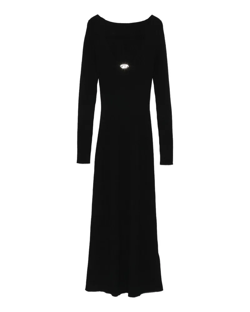 Diesel Knielanges Kleid - Schwarz Schwarz