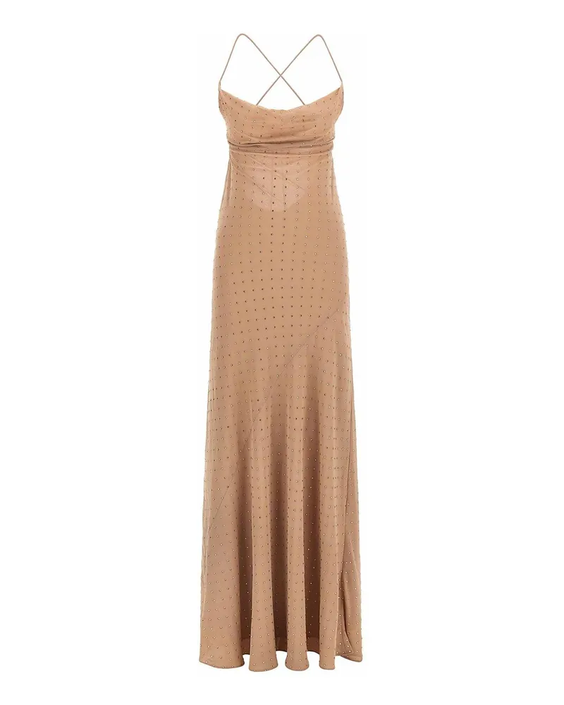 Pinko Knielanges Kleid - Beige Beige