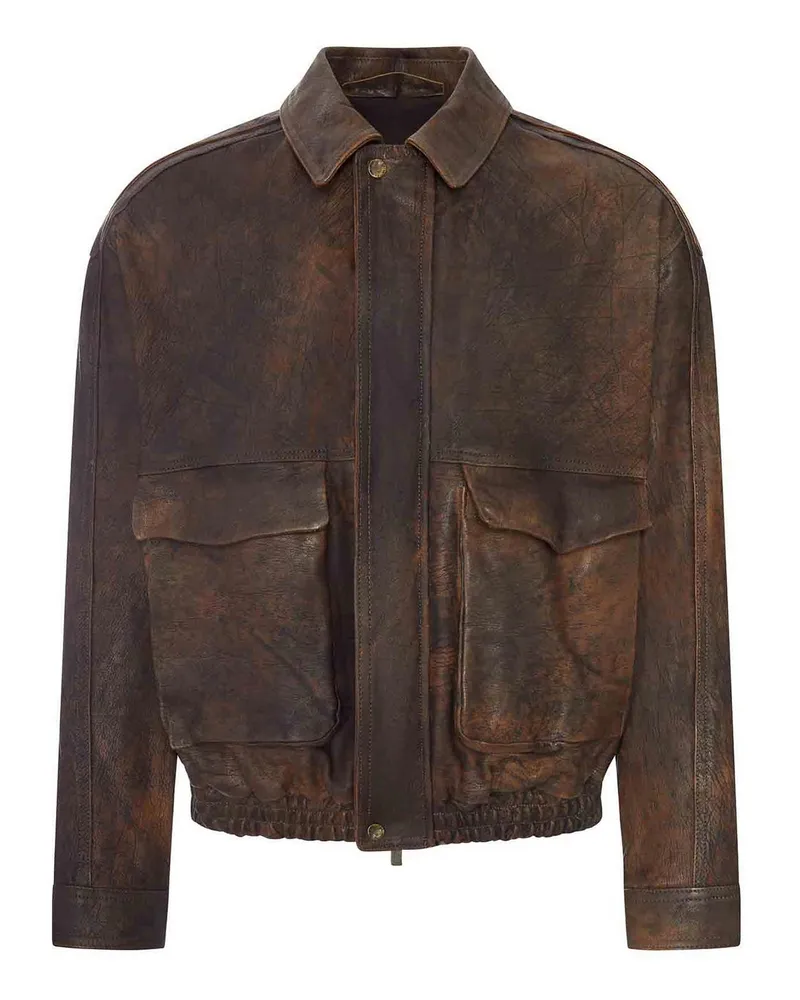 Salvatore Santoro Bomberjacke - Braun Braun