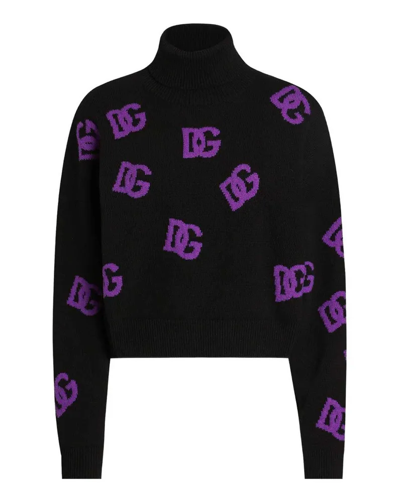 Dolce & Gabbana Rundhalspullover - Schwarz Schwarz