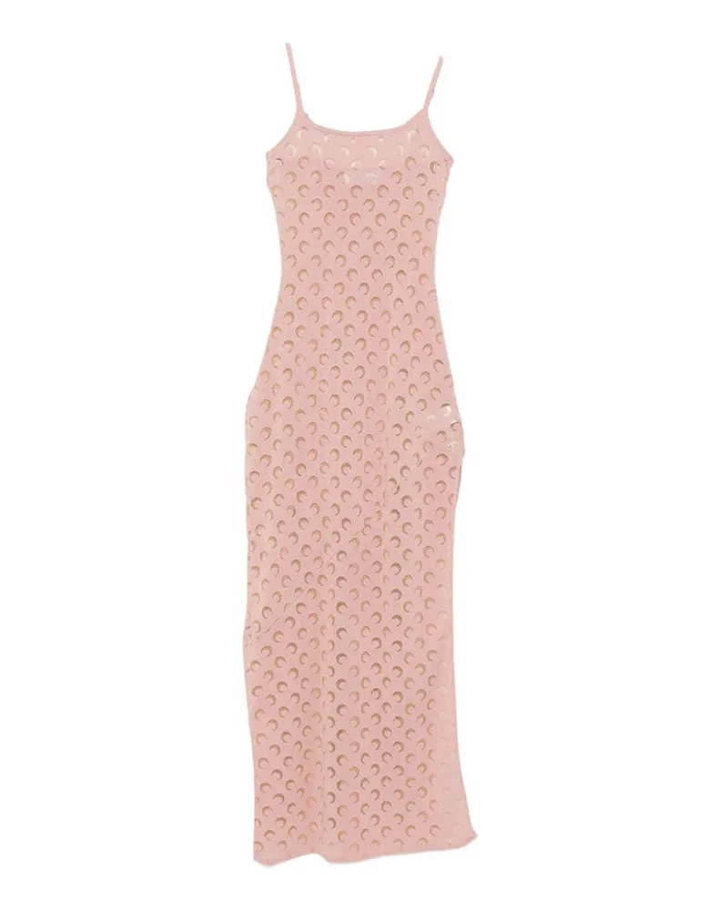 Marine Serre Maxikleid - Rosa Rosa