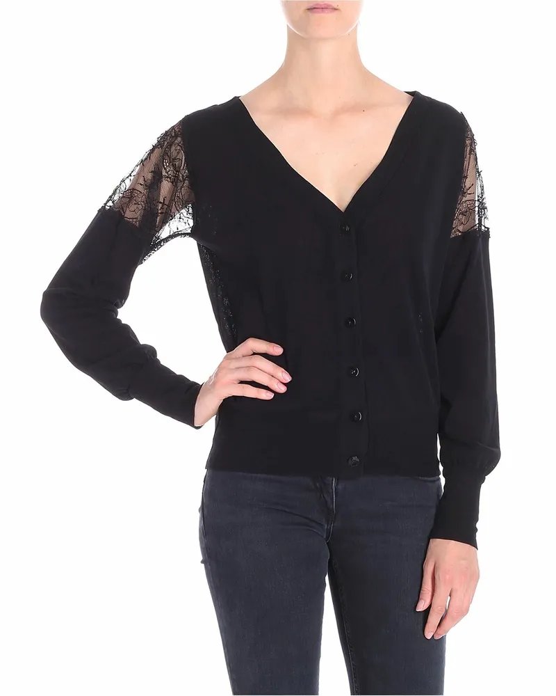 FUZZI Cardigan - Schwarz Schwarz