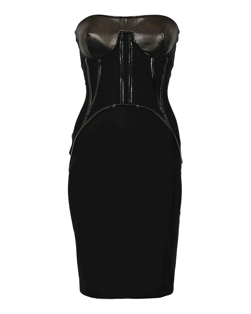 Elisabetta Franchi Knielanges Kleid - Schwarz Schwarz