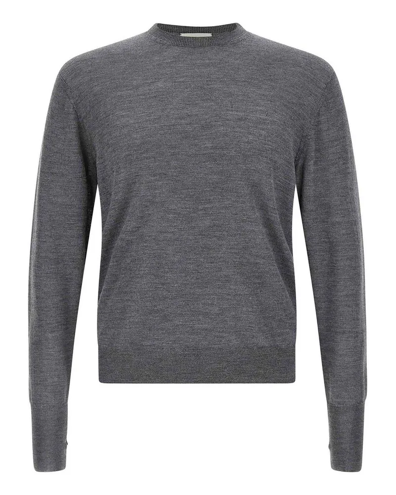 MA'RY'YA Rundhalspullover - Grau Grau