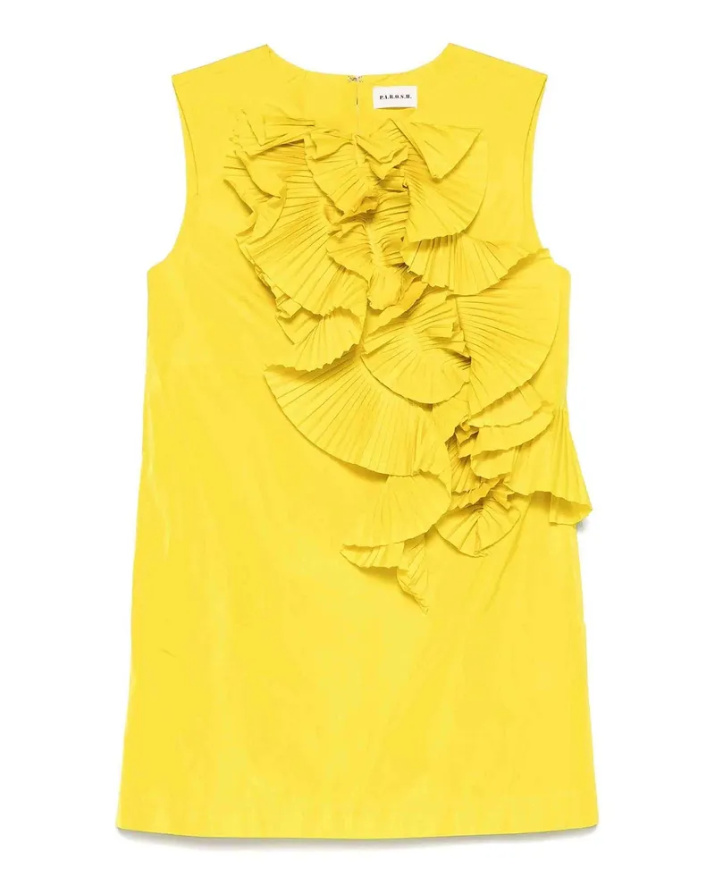P.A.R.O.S.H. P. A.R. O H. Kurzes Kleid - Gelb Gelb