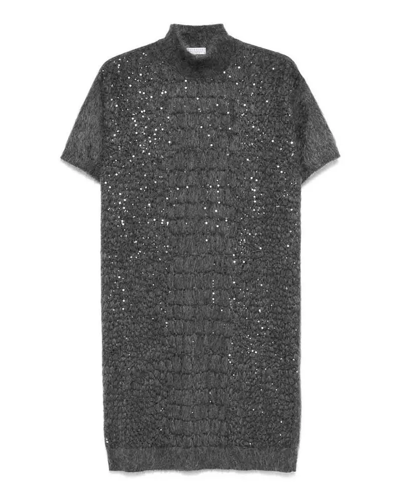 Brunello Cucinelli Kurzes Kleid - Grau Grau