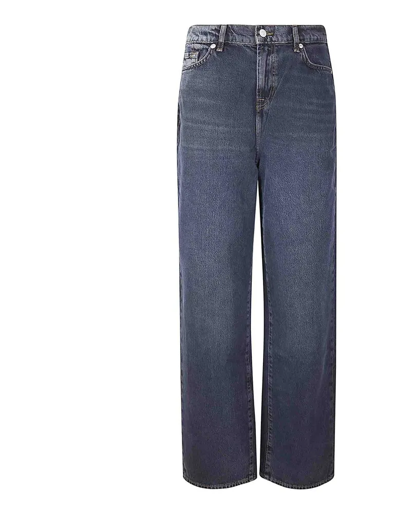 7 for all mankind Straight Leg Jeans - Blau Blau
