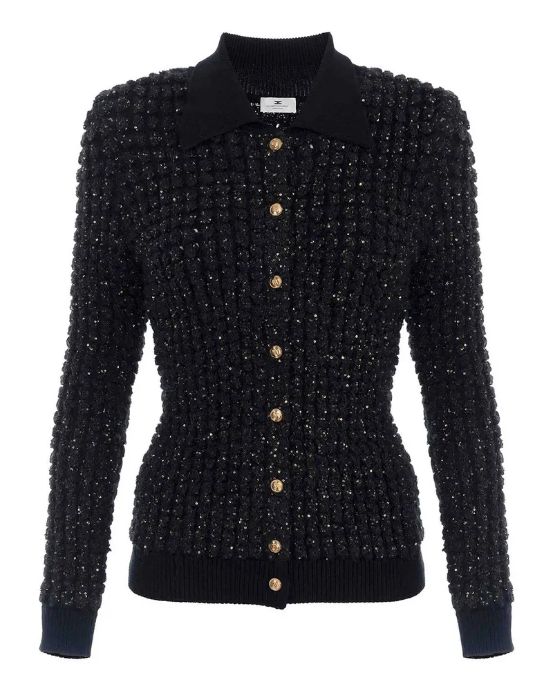 Elisabetta Franchi Rundhalspullover - Schwarz Schwarz