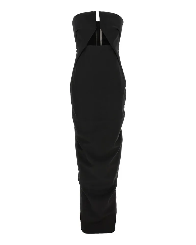 Rick Owens Knielanges Kleid - Schwarz Schwarz
