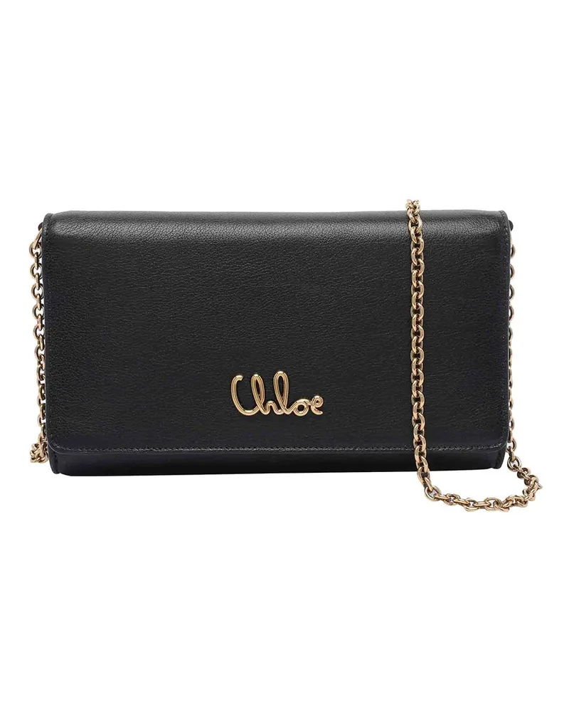 Chloé Clutch - Schwarz Schwarz