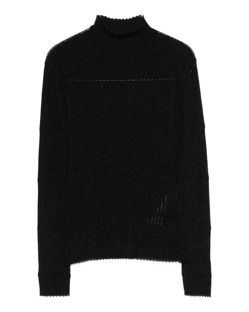 Emporio Armani Rundhalspullover - Schwarz Schwarz