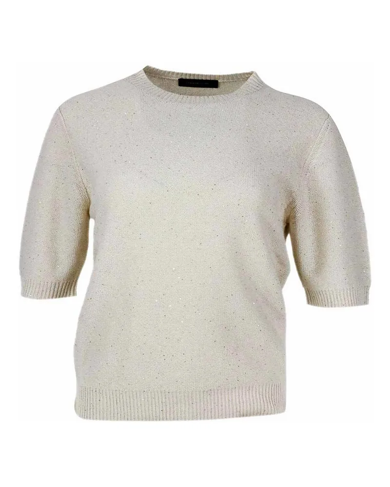 Fabiana Filippi Rundhalspullover - Gelb Beige