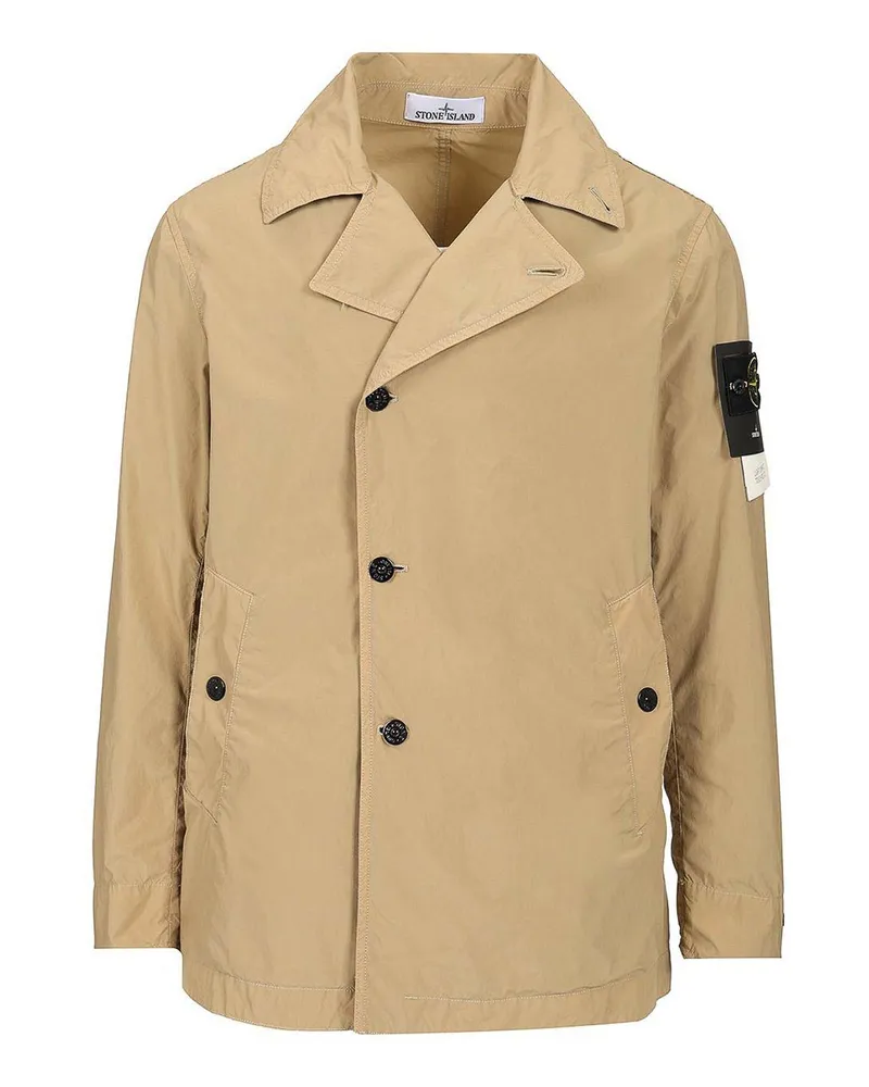 Stone Island Kurzer Mantel - Beige Beige