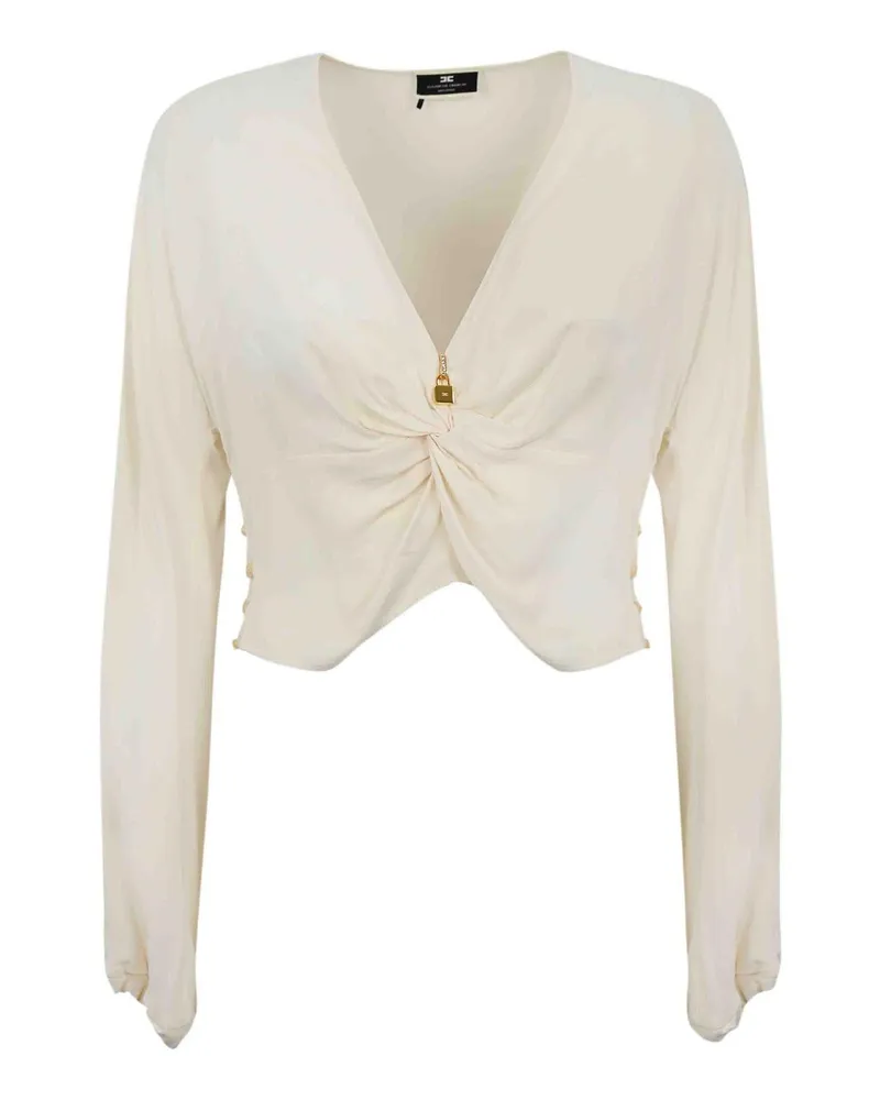 Elisabetta Franchi Bluse - Creme Creme