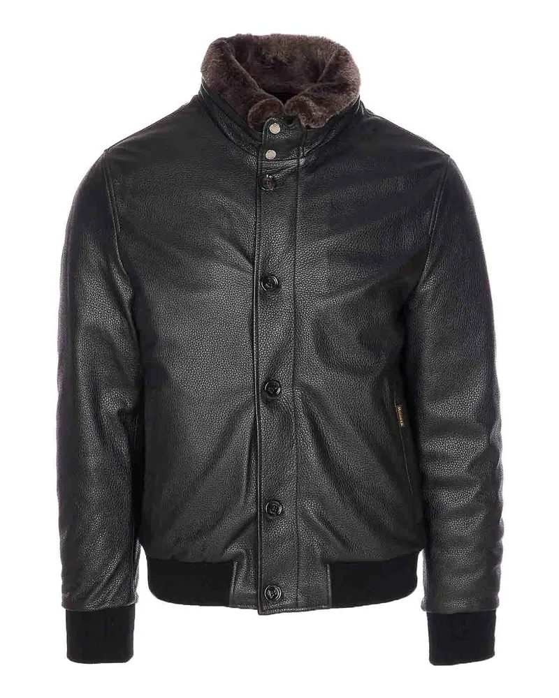 MOORER Casualjacke - Schwarz Schwarz