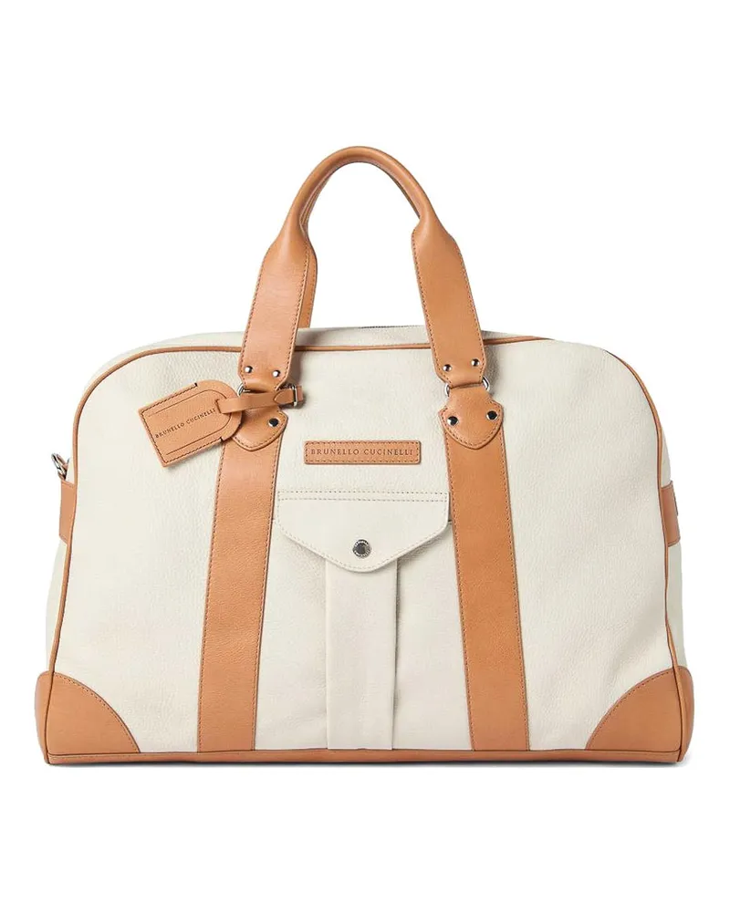 Brunello Cucinelli Reisetasche - Weiß 