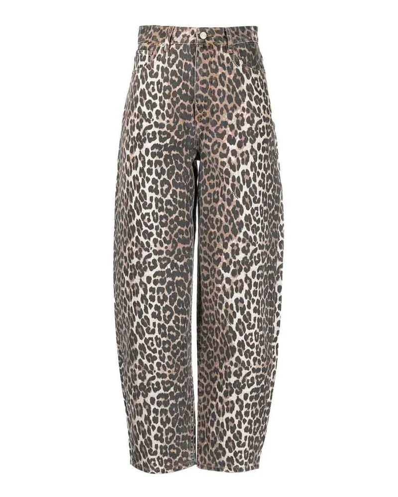 Ganni Straight Leg Jeans - Bunt Bunt