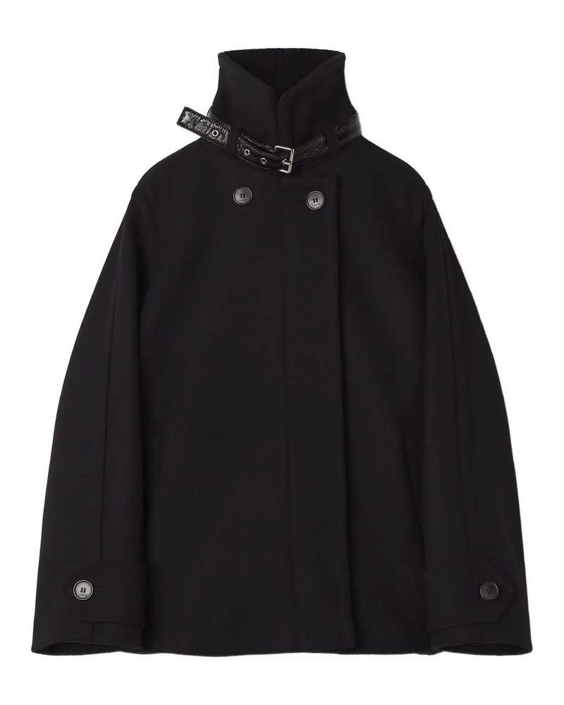 Lanvin Langer Mantel - Schwarz Schwarz