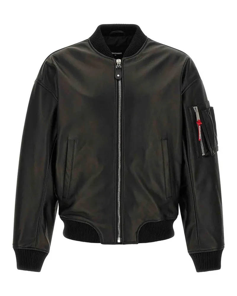 Dsquared2 Bomberjacke - Schwarz Schwarz