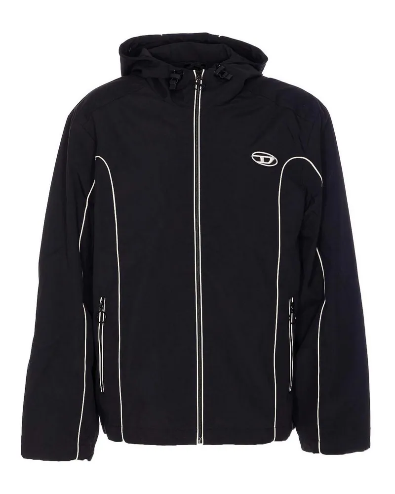 Diesel Trenchcoat - Schwarz Schwarz