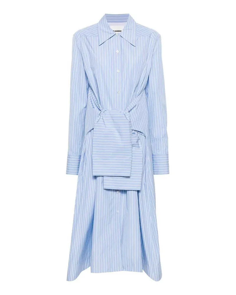 Jil Sander Knielanges Kleid - Hellblau Hellblau
