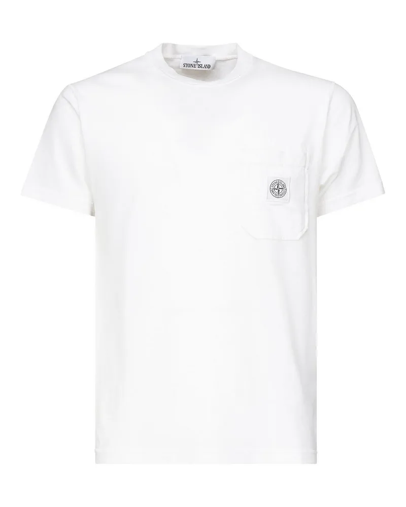 Stone Island T-Shirt - Weiß Weiß