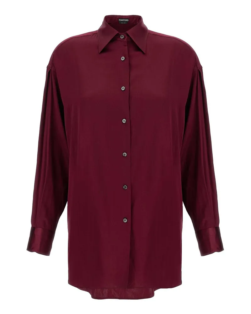 Tom Ford Hemd - Dunkelrot Dunkelrot