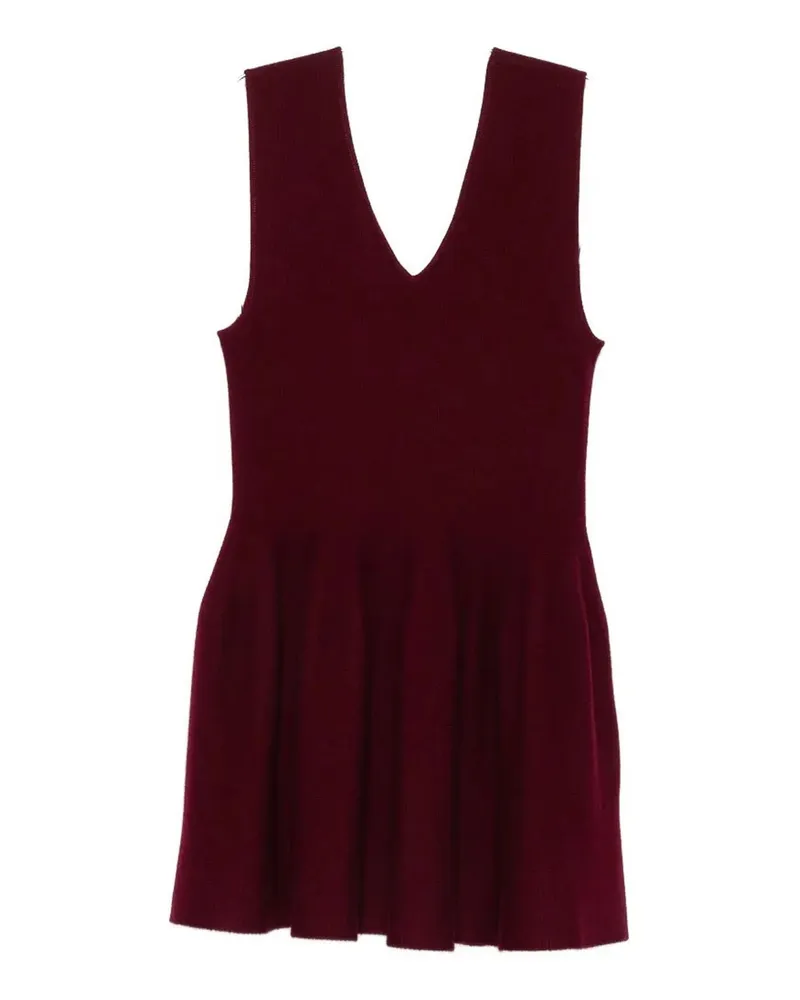 Lisa Yang Kurzes Kleid - Dunkelrot Dunkelrot