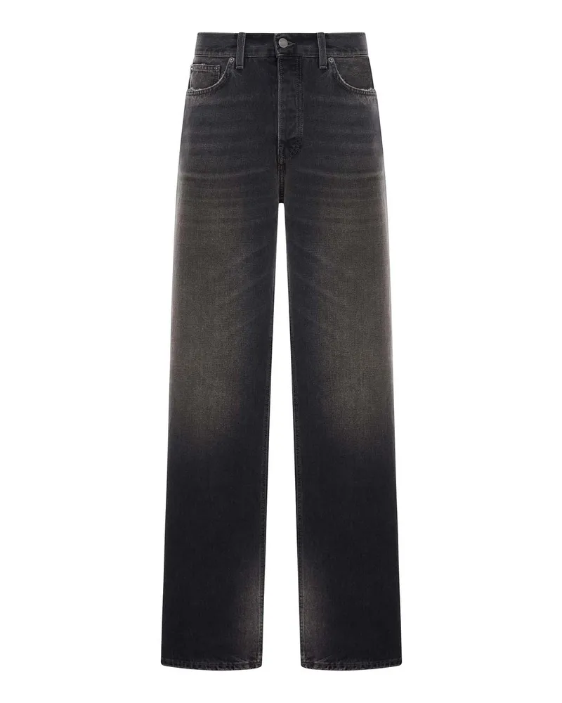 Haikure Straight Leg Jeans - Schwarz Schwarz