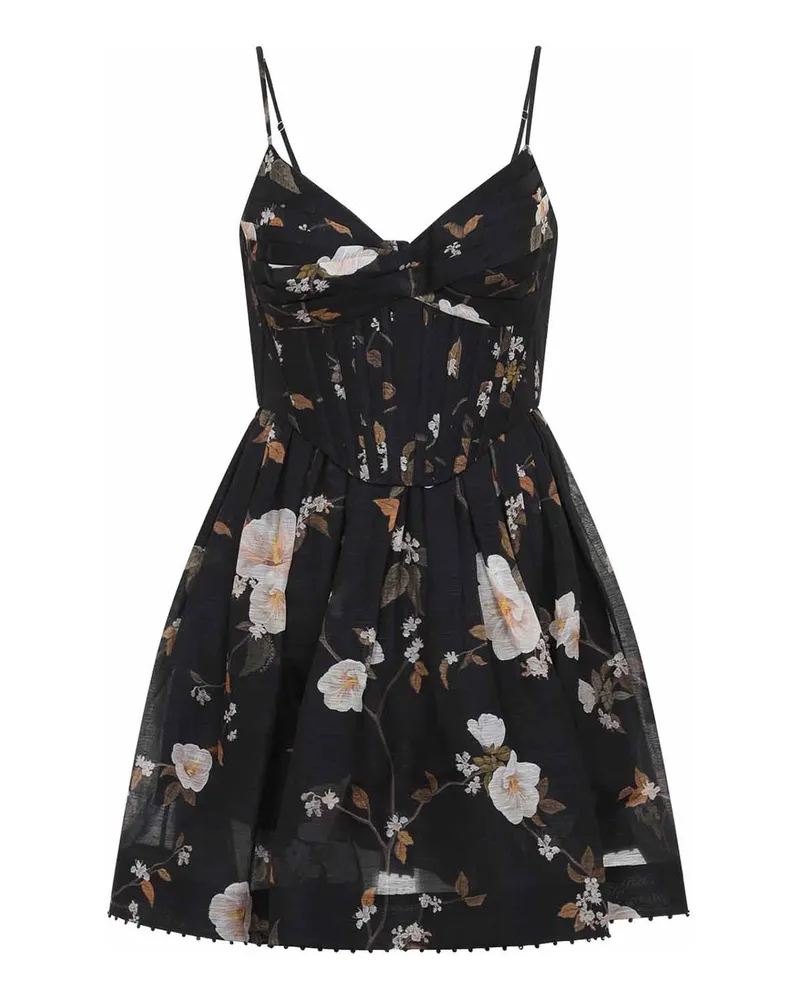 Zimmermann Kurzes Kleid - Schwarz Schwarz