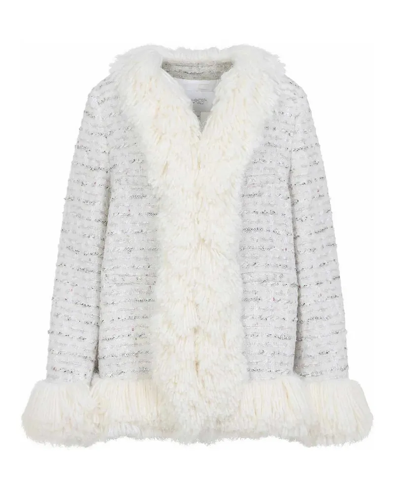 Giambattista Valli Knielanger Mantel - Weiß Weiß