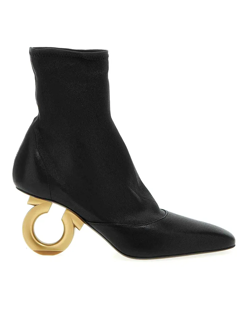 Ferragamo Stiefeletten - Schwarz Schwarz