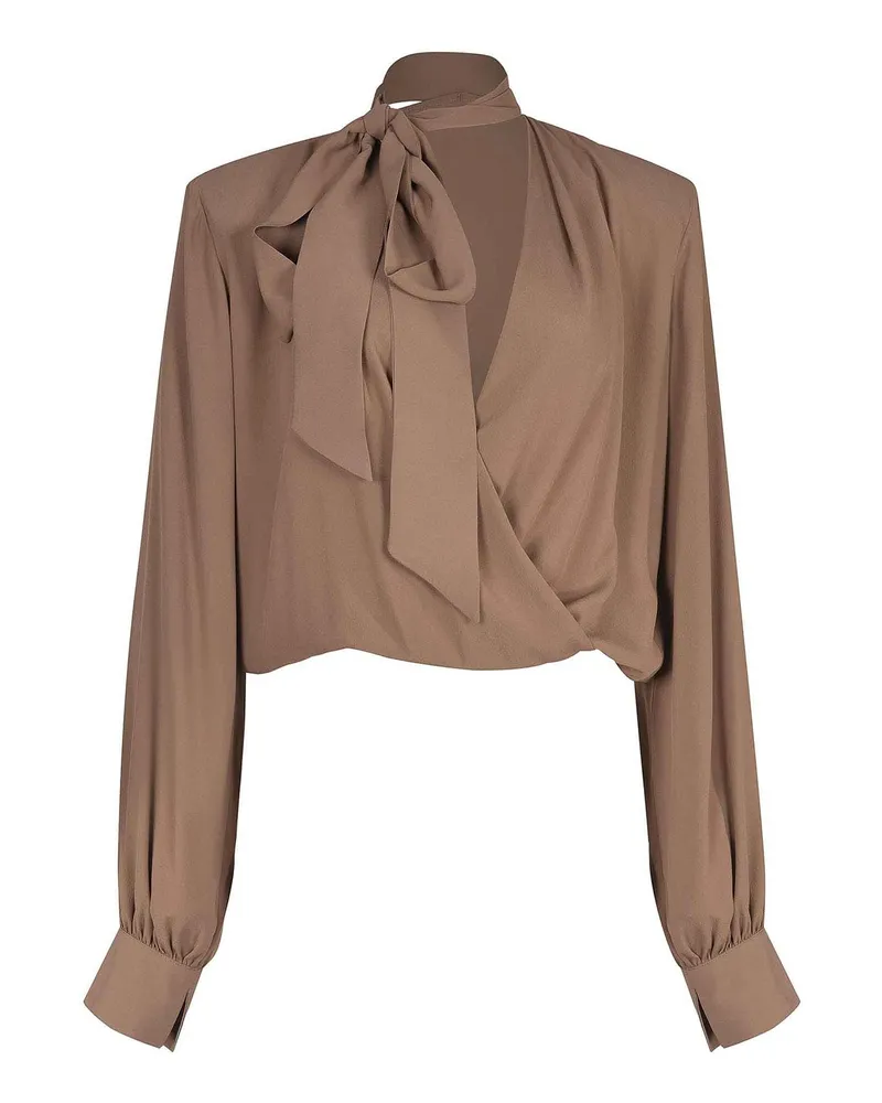 Federica Tosi Bluse - Braun Braun