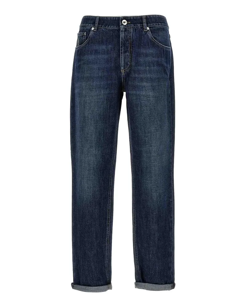 Brunello Cucinelli Straight Leg Jeans - Blau Blau