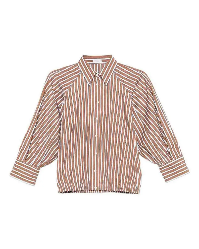Brunello Cucinelli Hemd - Braun Braun