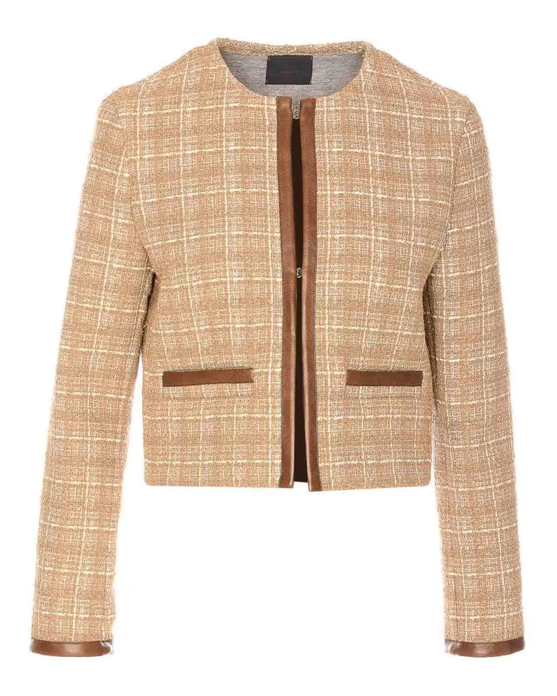 Pinko Lederjacke - Beige Beige