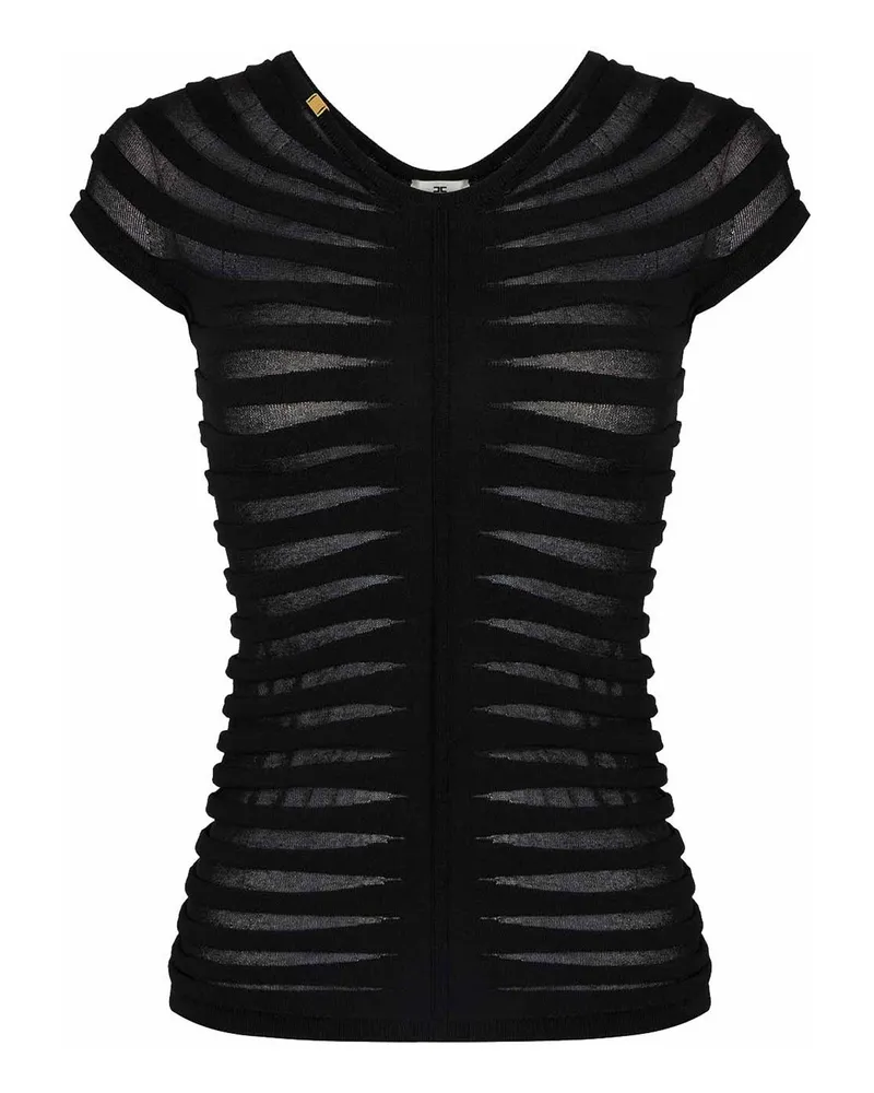 Elisabetta Franchi Top - Schwarz Schwarz