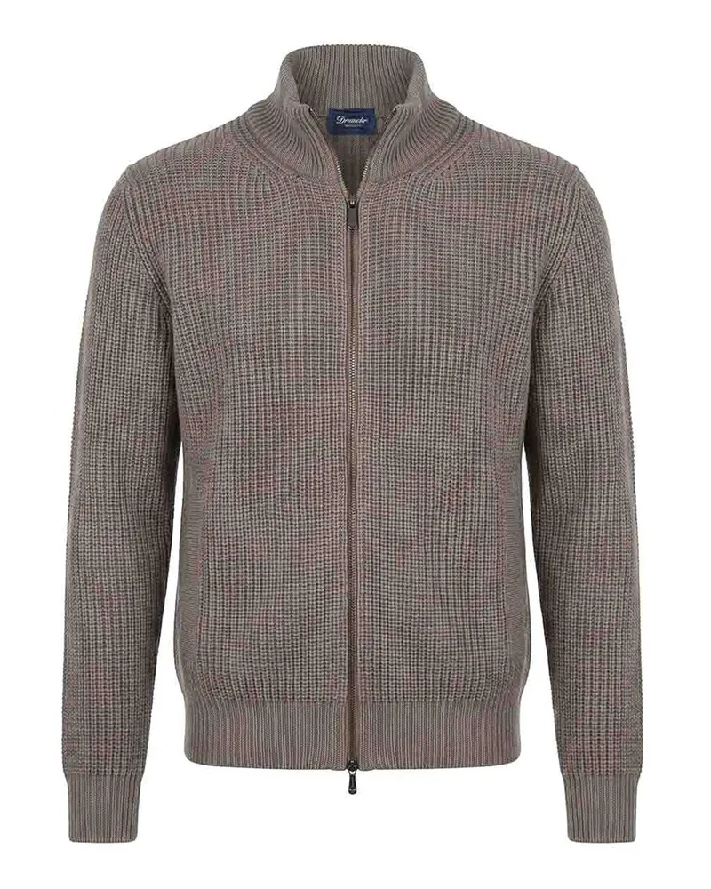 Drumohr  Cardigan - Taupe Taupe