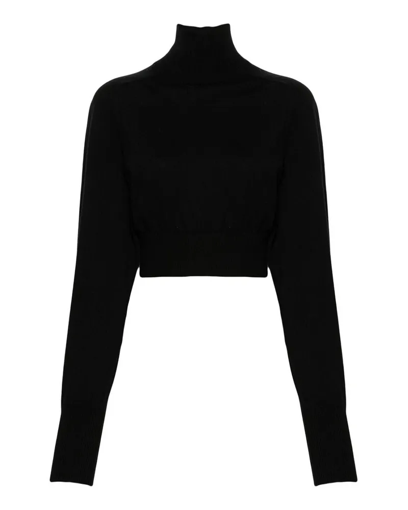 SPORTMAX Rundhalspullover - Schwarz Schwarz