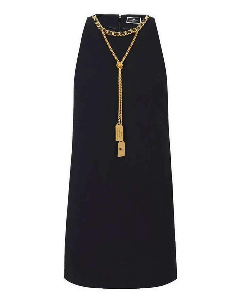 Elisabetta Franchi Knielanges Kleid - Schwarz Schwarz