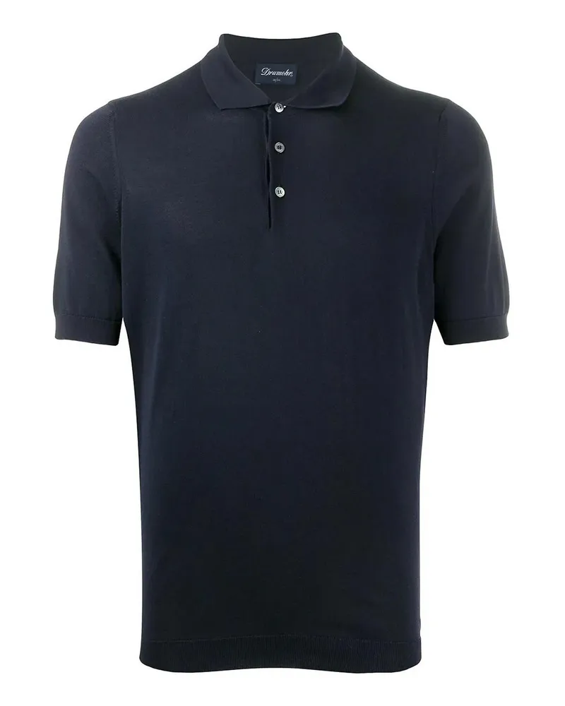 Drumohr  Poloshirt - Dunkelblau Dunkelblau
