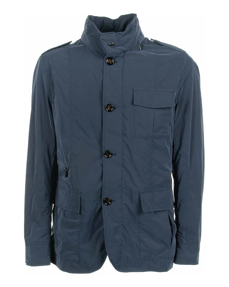 MOORER Casualjacke - Dunkles Jeansblau Dunkles