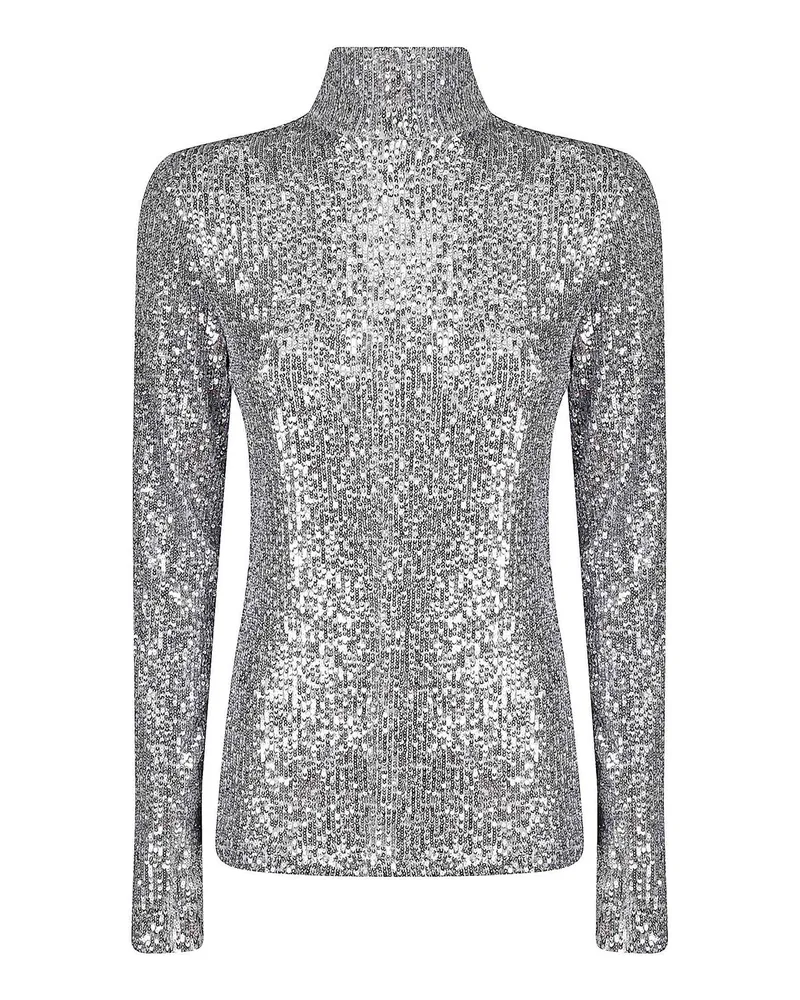 Paco Rabanne Rollkragenpullover - Silber Silber