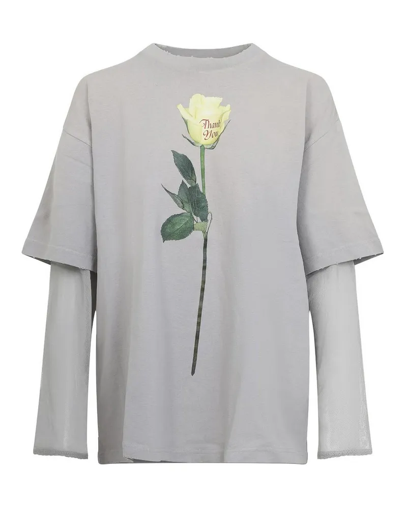 Acne Studios T-Shirt - Hellgrau Hellgrau