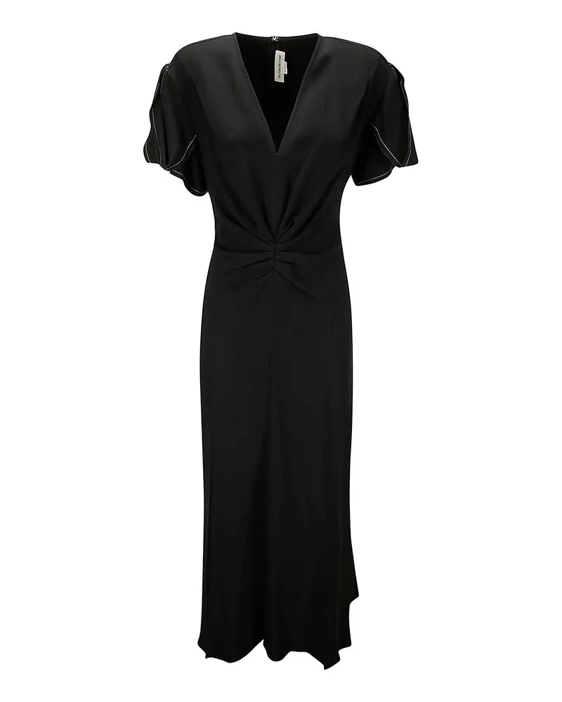 Victoria Beckham Knielanges Kleid - Schwarz Schwarz